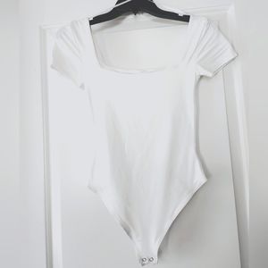 XS women's white bodysuit